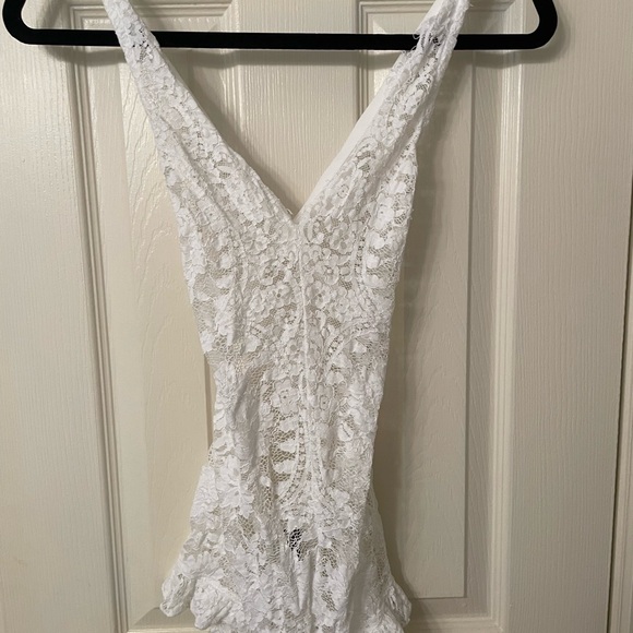 NWOT Stylestalker White Lace Bodysuit Lingerie - Picture 2 of 5